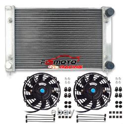 ALUMINUM RADIATOR+Fans FOR VW CORRADO SCIROCCO JETTA GOLF GTI MK2 1.8 16V 86-92