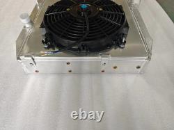Alloy RADIATOR+Shroud+2 Fans Fit Jaguar XKE E-TYPE 5.3L Series 3 V12 MT 1971-74