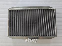 Alloy RADIATOR+Shroud+2 Fans Fit Jaguar XKE E-TYPE 5.3L Series 3 V12 MT 1971-74