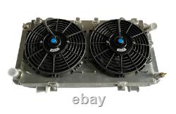 Alloy Radiator + Electric Fan + Shroud fit Toyota MR2 1.6L AW11 MK1 1984-1989