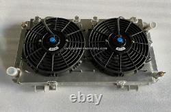 Alloy Radiator + Electric Fan + Shroud fit Toyota MR2 1.6L AW11 MK1 1984-1989