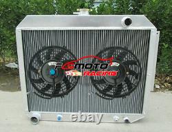 Alloy Radiator + FAN For 1966-1970 Chrysler 300 Dodge Polara Plymouth 7.2 V8 440