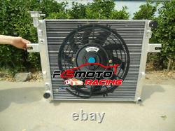 Alloy Radiator + FAN For Jeep Grand Cherokee WJ Cherokee XJ 4.0 ERH/MX 1993-2005