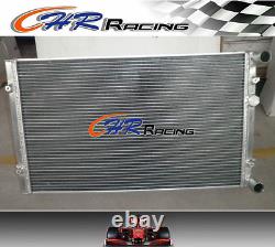 Alloy Radiator+Fans For VW GOLF GTI/BORA MK4 IV AUDI A3/TT SEAT LEON/TOLEDO 1.8T