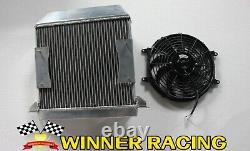 Alloy Radiator Fit Morgan Plus 4 / +4 1954-1968 With 12 Electric Fan &Mounting