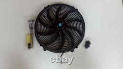 Alloy Radiator For Lancia Fulvia 1.3 1.3S V4 +12'' 12V Electric Fan &Mounting