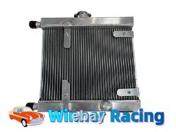 Alloy Radiator For Lancia Fulvia 1.3 1.3S V4 +12'' 12V Electric Fan &Mounting
