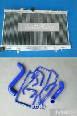 Alloy Radiator+Hoses For Subaru Impreza WRX STI GG GD 1.6L/2.0L/2.5L 02-07 2Row