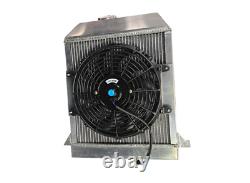 Alloy Radiator WithFan &Mounting For Morgan Plus 8 Eight 1968-2003 Kühler Radiateu