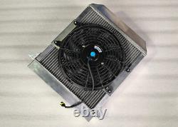 Alloy Radiator WithFan &Mounting For Morgan Plus 8 Eight 1968-2003 Kühler Radiateu