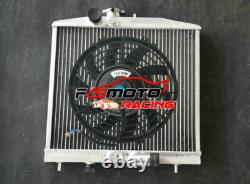 Alu Radiator + FAN For 1992-1995 Honda Civic EG With K Swap K20 K-Swap D16A9 D16Y1