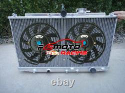 Alu Radiator +FAN For Honda Accord TYPE R H22A7 2.2 1.8 2.0 2.3 PETROL 1998-2002