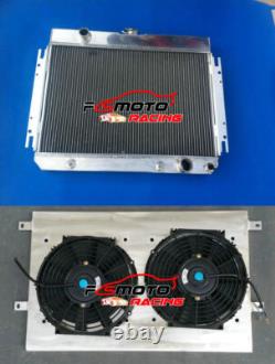 Aluminium Radiator+Shroud+Fans For Chevy El Camino/Chevelle/Impala Bel Air 63-68