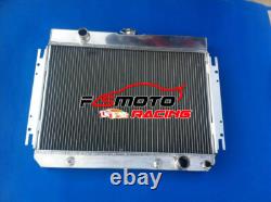 Aluminium Radiator+Shroud+Fans For Chevy El Camino/Chevelle/Impala Bel Air 63-68