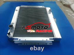 Aluminium Radiator+Shroud+Fans For Chevy El Camino/Chevelle/Impala Bel Air 63-68