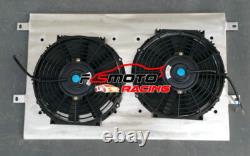 Aluminium Radiator+Shroud+Fans For Chevy El Camino/Chevelle/Impala Bel Air 63-68