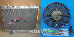 Aluminum Alloy Radiator + FAN FOR PEUGEOT 206 1999 99 -ON 00 01 02 03 04 05 06