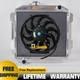 Aluminum Polished Radiator+12fan For Ford Capri Mk Iii Gecp 2.8l & 2.9l Cologne