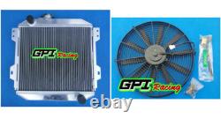 Aluminum Radiator + FAN FOR FORD CAPRI 1600CC AND 2000CC 16L 20L