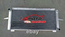 Aluminum Radiator +FAN For 1982-1997 FORD ESCORT SIERRA RS500/RS COSWORTH 2.0 MT