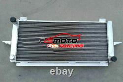 Aluminum Radiator +FAN For 1982-1997 FORD ESCORT SIERRA RS500/RS COSWORTH 2.0 MT