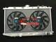 Aluminum Radiator +fan For Honda Civic Crx Ef 1.5l D15b2 1.6l D16a6 Mt 1988-1991