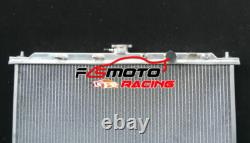 Aluminum Radiator +FAN For Honda Civic CRX EF 1.5L D15B2 1.6L D16A6 MT 1988-1991