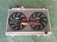 Aluminum Radiator + Fan For Toyota Supra Mk3 Ma70 Mz20 3.0 Turbo 7mgte 1986-1992