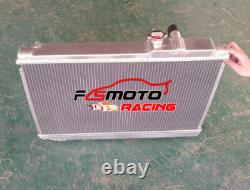 Aluminum Radiator + FAN For Toyota Supra MK3 MA70 MZ20 3.0 Turbo 7MGTE 1986-1992