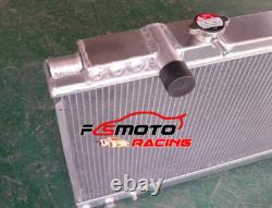Aluminum Radiator + FAN For Toyota Supra MK3 MA70 MZ20 3.0 Turbo 7MGTE 1986-1992