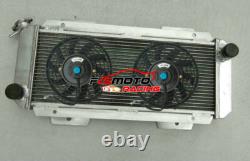 Aluminum Radiator +FANS For 1976-1983 FORD FIESTA I MK1 0.9L/1.1L M/T 1977 1978