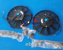 Aluminum Radiator+FANS For Mitsubishi Lancer evo1 2 3 I II III 1993-1995 1994 MT