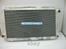 Aluminum Radiator+Fan For Subaru Impreza WRX STI GC8 2.0L EJ20 92-00 GT Turbo MT