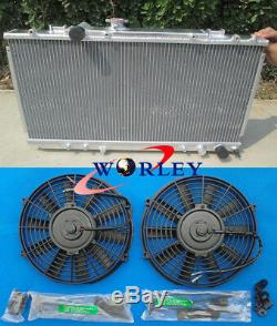 Aluminum Radiator + Fan For TOYOTA CELICA GT4 ST185 3S-GTE 1989-1993 90 91 92 MT