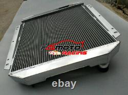 Aluminum Radiator+Fans For Ford Fairlane Car Skyliner Torino Club V8 1954-1956