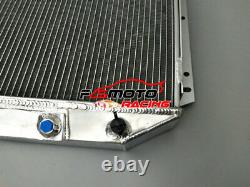 Aluminum Radiator+Fans For Ford Fairlane Car Skyliner Torino Club V8 1954-1956