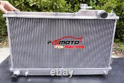 Aluminum Radiator+Fans For Mazda Miata MX-5 MX5 NA B6ZE 1.6L 1.8L 1990-1997 MT
