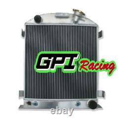 Aluminum Radiator For Ford chopped hot rod withChevy 350 V8 engine 1932 32 AT