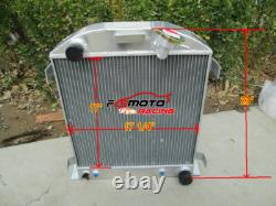 Aluminum Radiator For Ford chopped hot rod withChevy 350 V8 engine 1932 32 AT