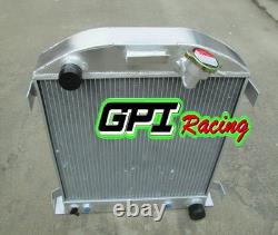 Aluminum Radiator For Ford chopped hot rod withChevy 350 V8 engine 1932 32 AT