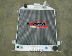 Aluminum Radiator For Ford chopped hot rod withChevy 350 V8 engine 1932 32 AT