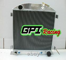 Aluminum Radiator For Ford chopped hot rod withChevy 350 V8 engine 1932 32 AT