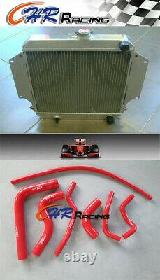 Aluminum Radiator+RED Hose for SUZUKI SIERRA 1.0L 1.3L SJ410/413 1981-1996