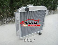 Aluminum Radiator+Shroud+FAN FOR Ford Capri Escort MK1 MK2 MK3 Kent 1.3/1.6/2.0