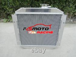 Aluminum Radiator+Shroud+FAN FOR Ford Capri Escort MK1 MK2 MK3 Kent 1.3/1.6/2.0