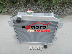 Aluminum Radiator+Shroud+FAN FOR Ford Capri Escort MK1 MK2 MK3 Kent 1.3/1.6/2.0