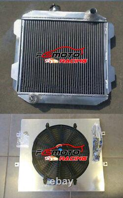 Aluminum Radiator+Shroud+Fan For Ford Capri Mk III GECP 2.8L & 2.9L Cologne MT