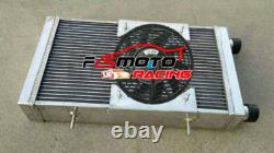 Aluminum Radiator+Shroud+Fan For Lotus Europa Coupe S1 S2 TC 1.5 1.6 1966-1976
