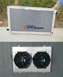 Aluminum Radiator+Shroud Fan For SUBARU IMPREZA CLASSIC GC8 WRX STI EJ20 92-00