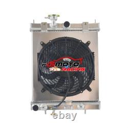 Aluminum Radiator+Shroud+Fan for NISSAN MICRA MK2 (K11) 16V Petrol 1992-2002 AT